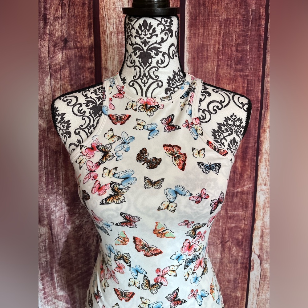 Popular 21 | Chic Butterfly Print Mini Dress - Picture 2 of 6